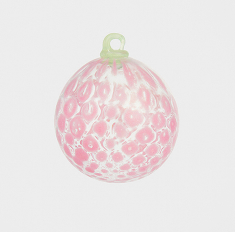 Boule de Noël confetti rose @Jacquemus