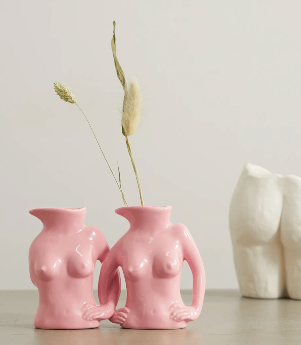 vase buste rose pampa Anissa Kermiche