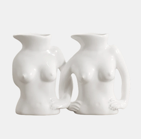 Vases bustes blanc